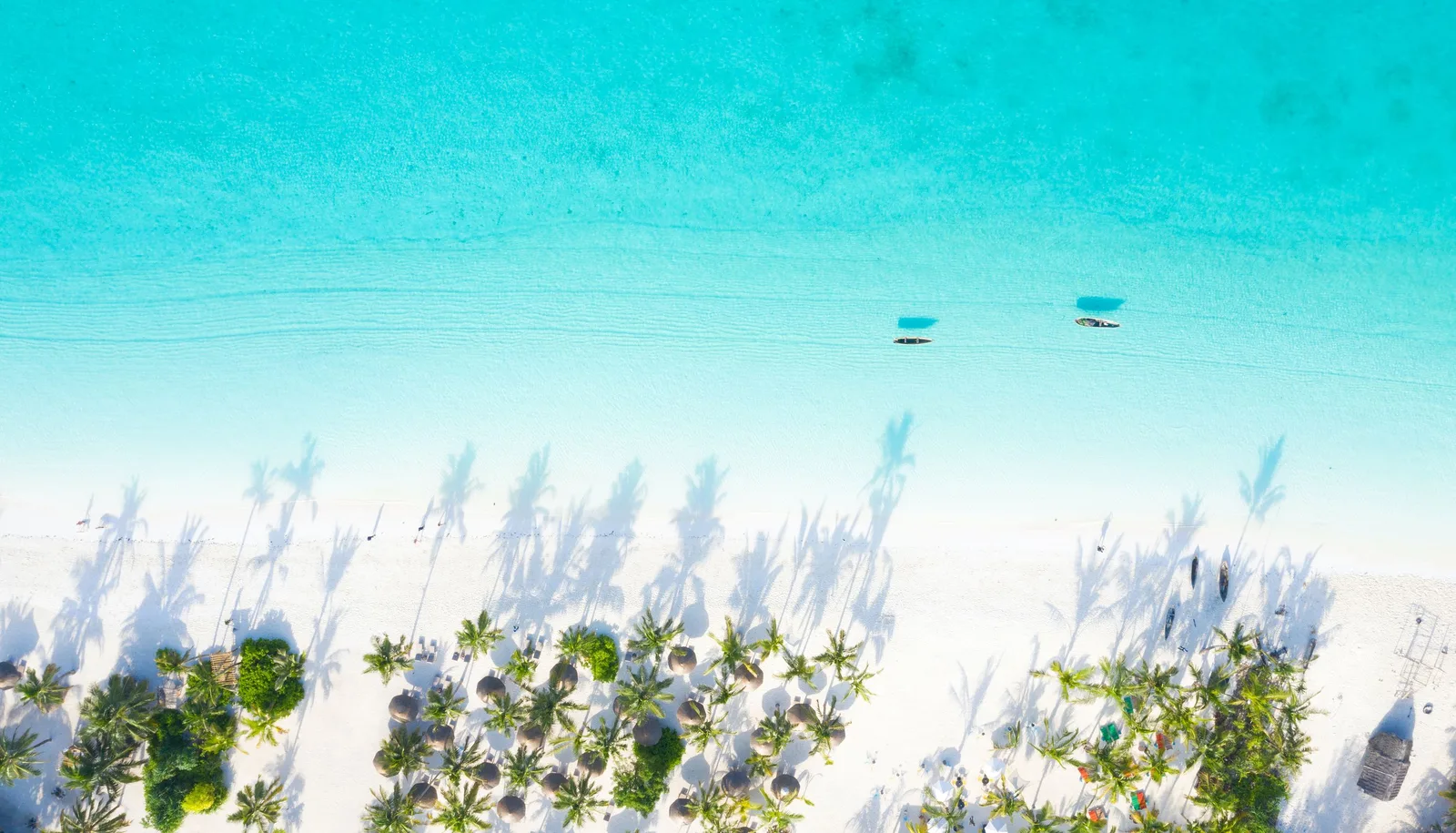 Aerial view of the Kenyan coast