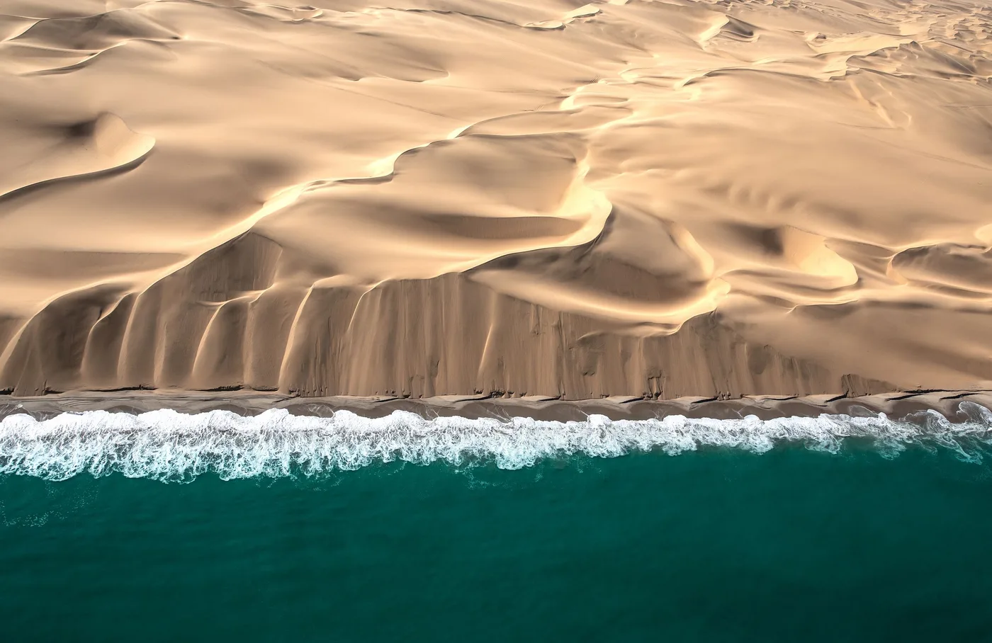 Namibian desert seen from the air
